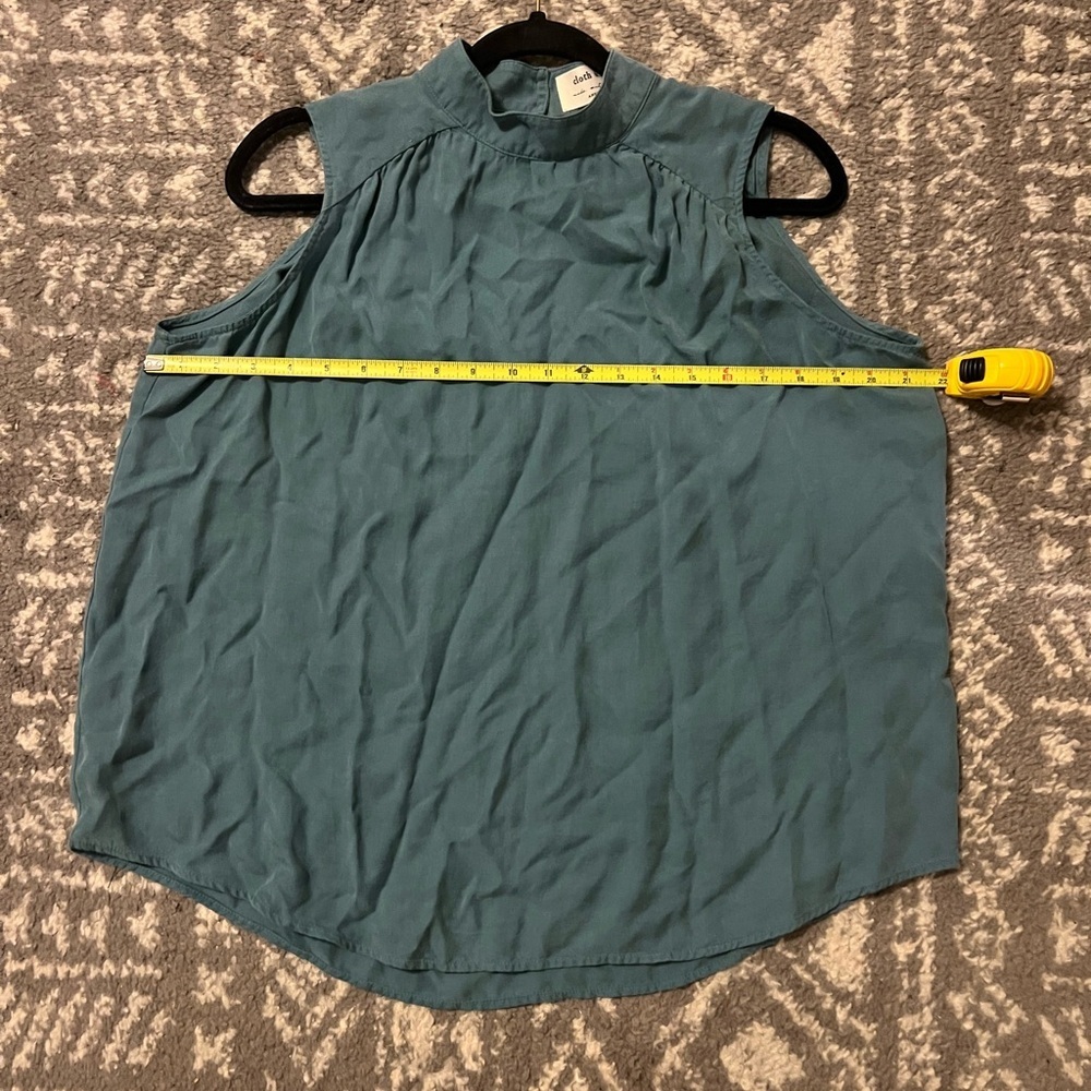 Cloth and Stone Sleeveless Mock Neck Women's Top Teal Blue size M (B112) - Picture 4 of 8